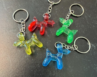 Balloon Dog Keychains (Pack of 4)