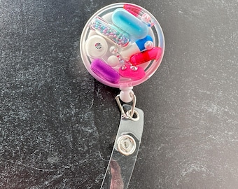 Pastel Chill Pill Badge Reel