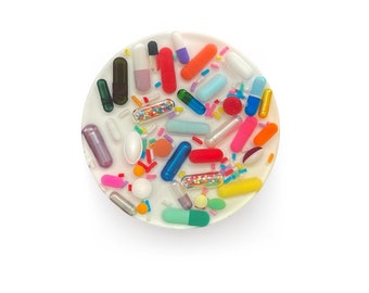 White Chill Pill Coaster