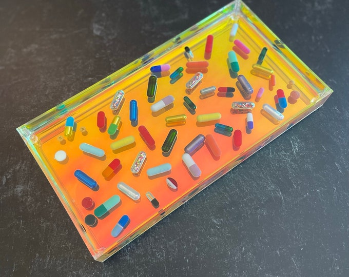 Iridescent Resin 10.5 x 5.5 Catch-All