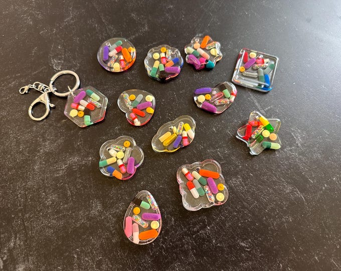 Small Shape Chill Pill Keychain