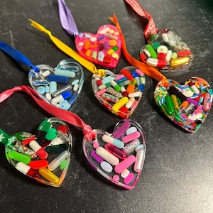 Heart Pill Ornament