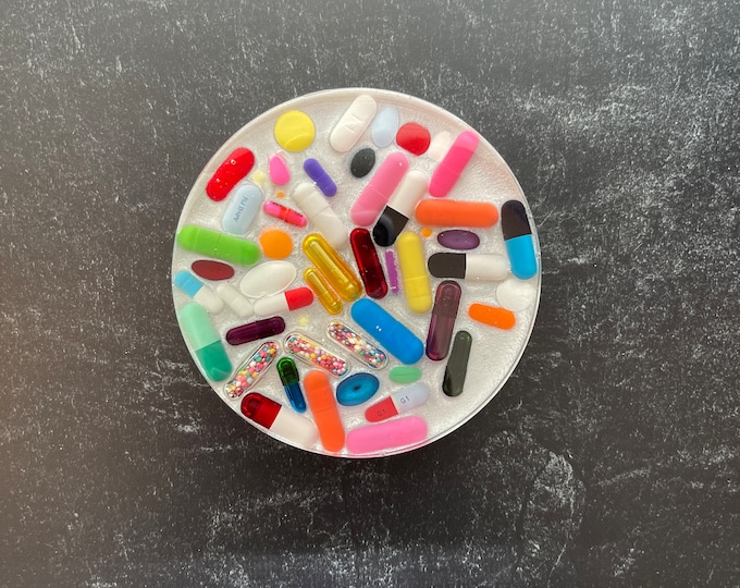Silver Chill Pill Coaster (Single)