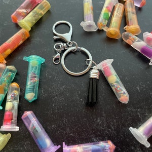 Colorful Vial Chill Pill Keychain (Single)