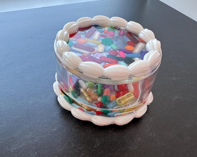 Round Cake Chill Pill Canister with Lid (Single)