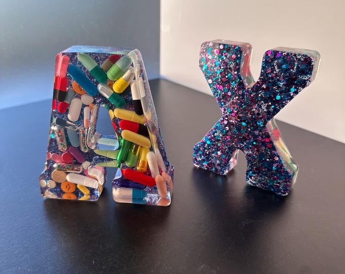 4" Galaxy Standing Chill Pill Desk Letters (Single)