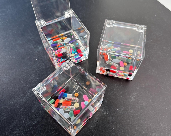 Hinged Lid Chill Pill Catch-All Box (Tiny)