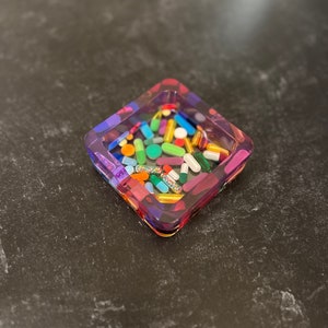 Purple Color Rim Ashtray