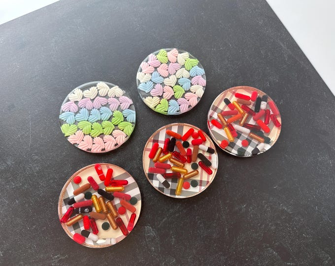 Happy Accident Coaster - Icing or Plaid (single)