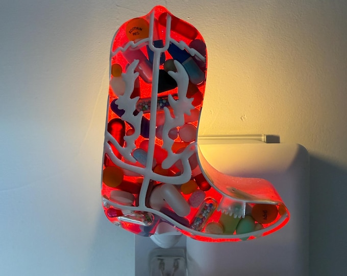 One & Done Chill Pill Nightlight - Hot Pink Boot (Single)
