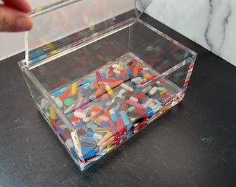 One & Done - Pill Box with Lid, Stickie Notes, Heart Dish (Single)