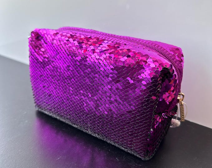 Bling Cosmetic Pouch, Purple