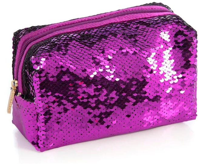 Bling Cosmetic Pouch, Purple