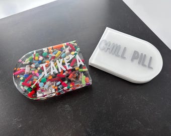 Deluxe Take a Chill Pill Bookend (Pair)