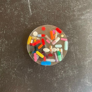 Clear Chill Pill Coaster without Sprinkles (Single)