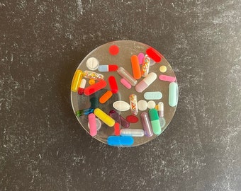 Clear Chill Pill Coaster without Sprinkles (Single)