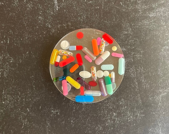 Clear Chill Pill Coaster without Sprinkles (Single)