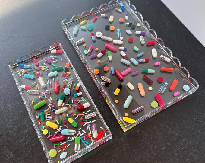 Scalloped Chill Pill Tray - Large or Small