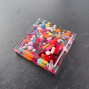 Chill Pill quadratisches Trinket Tablett - feiner gebrandet