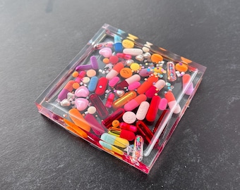 One & Done Chill Pill Square Trinket Tray - Finer Branded (Single)