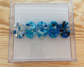 7,5"x7,5" Chill Pill Resin Art - kapsułki Ombre