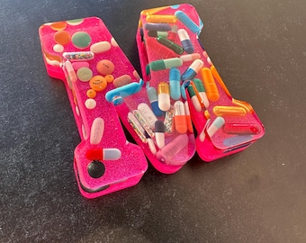 4" Hot Pink Standing Chill Pill Desk Letters (Single)