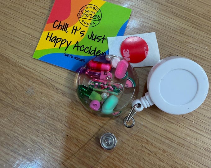 Ready to Ship Happy Accidents Watermelon Sugar Badge Reel (Single)