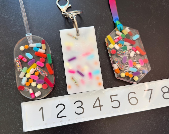 Chill Pill Luggage Tag, Keychain, or Ornament (Single)
