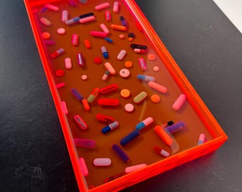 Neon Series Chill Pill Low Tray - Hot Pink