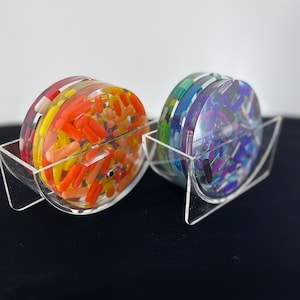 Magnetic Clear Coaster Holder (Single)