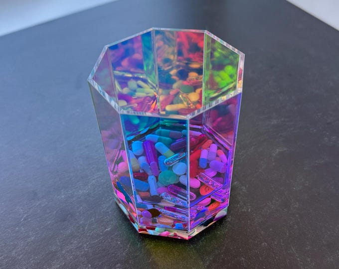 Iridescent Pen Pencil Holder
