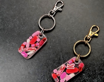 Small Rectangle Chill Pill Keychain - Custom Colors