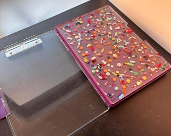 Chill Pill Color Clipboard with Storage