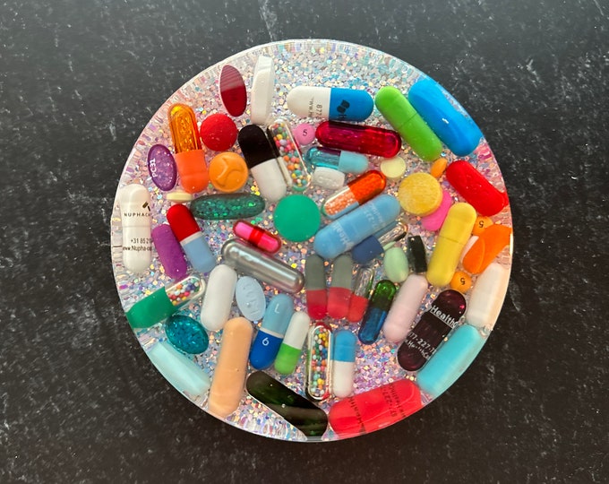 Opal Glitter Chill Pill Coaster (Single)