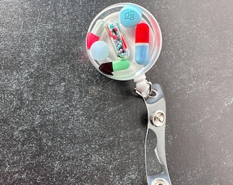 Retro Chill Pill Badge Reel