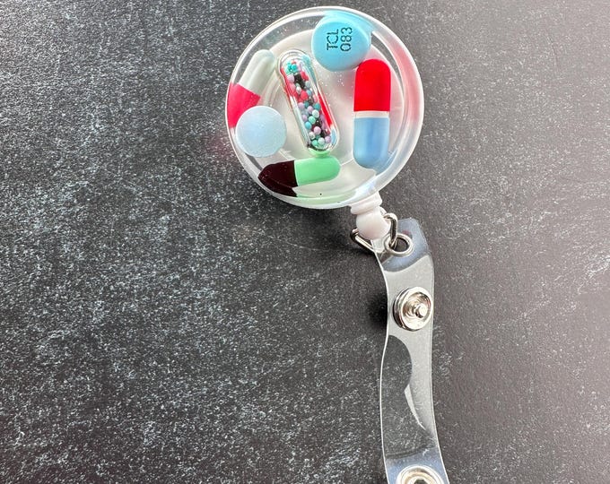 Retro Chill Pill Badge Reel
