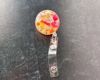 Pink Lemonade Chill Pill Badge Reel