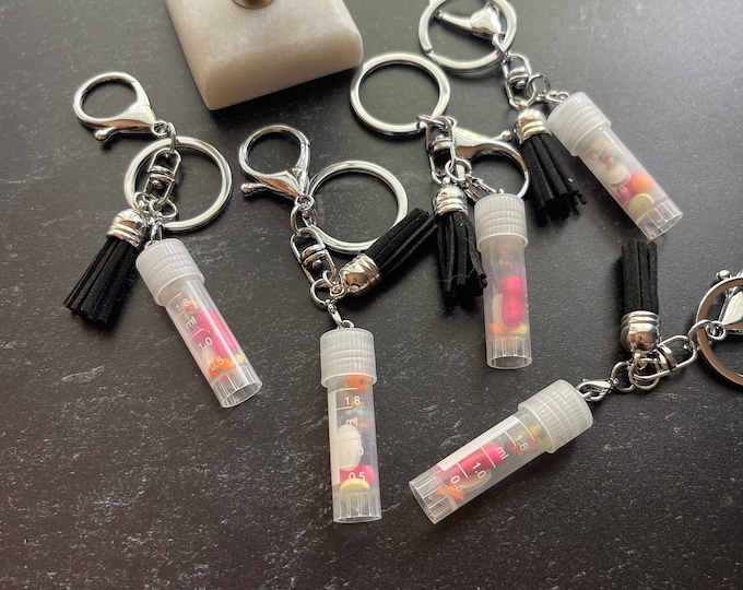 Vial Chill Pill Keychain