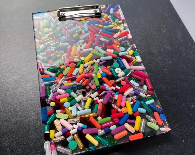 SMALLER Overdose Chill Pill Clipboard 8"x11.5"