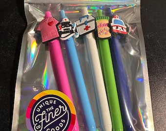 Set of 5 Medical Inspired Pens