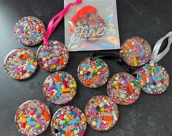 After Party Glitter Chill Pill Gift Ornament (single)