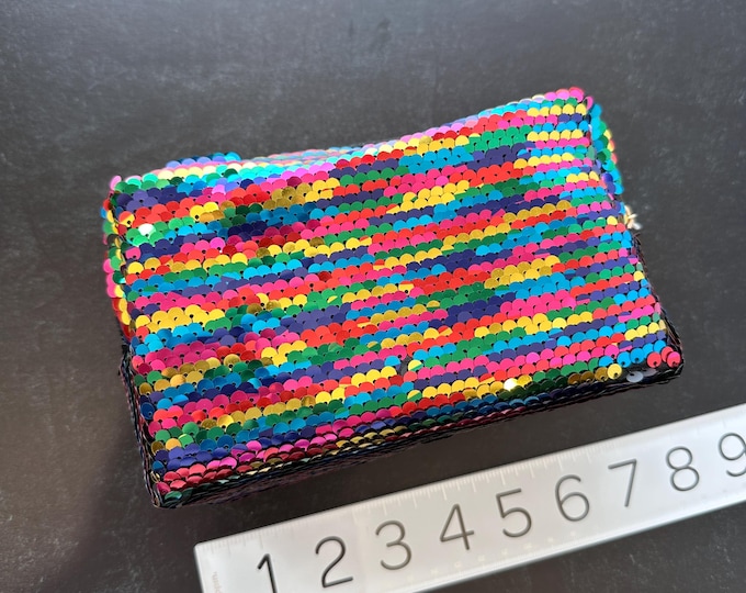 Bling Cosmetic Pouch, Rainbow