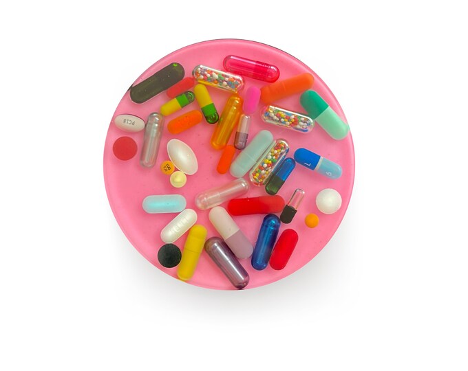 Pastel Pink Chill Pill Coaster
