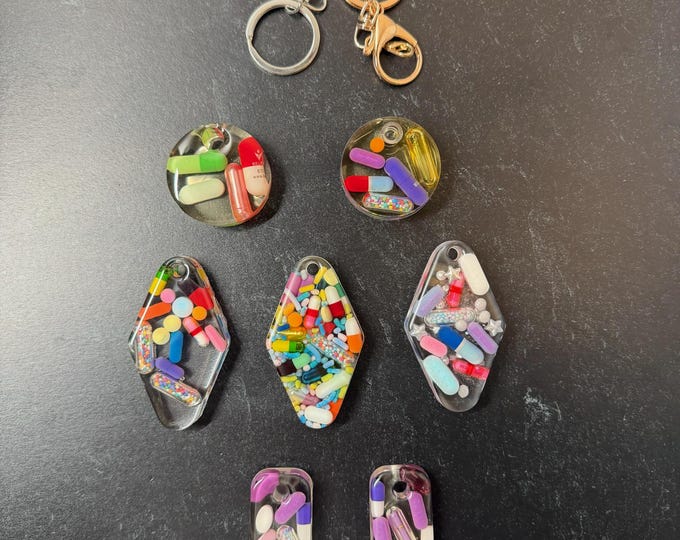 Ready to Ship Happy Accidents - Single Chill Pill Keychain