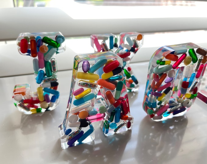 4" Standing Chill Pill Desk Letters (Single)