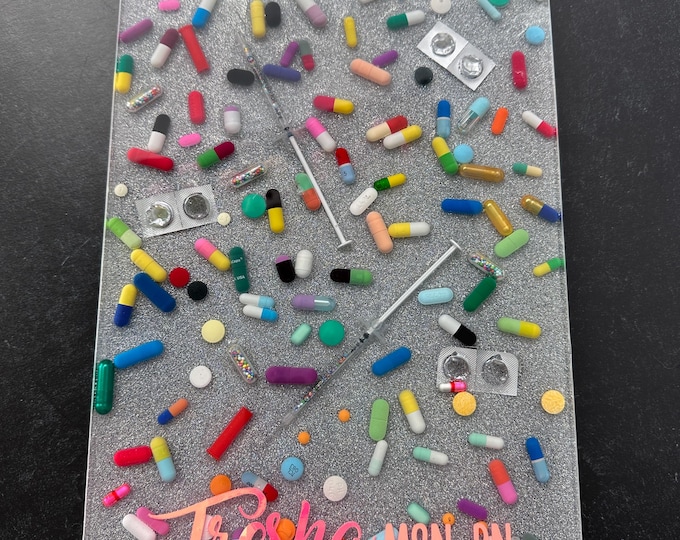 Customized Disco Ball Chill Pill Clipboard