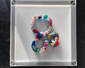 7.5"x7.5" Chill Pill Resin Art - Stethoscope