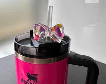Colorful Chill Pill Straw Topper (With Straw)