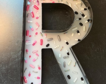 Ready to Ship Happy Accident - Extra Large Pill Letter 16" - R, E, F, I or N