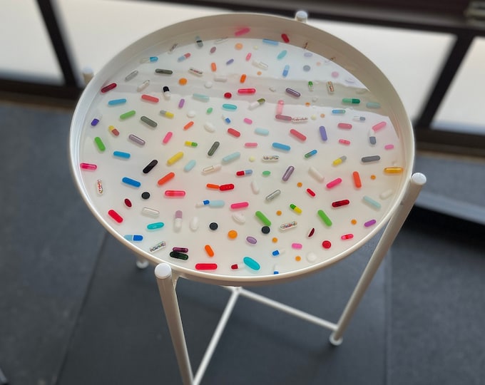 End Side Metal Side Table with Random Chill Pills